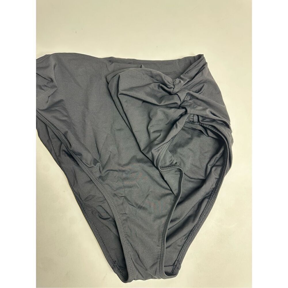 Anne Cole Women's Black High Waist Shirred Swim Bottom Size 20W - Picture 3 of 12